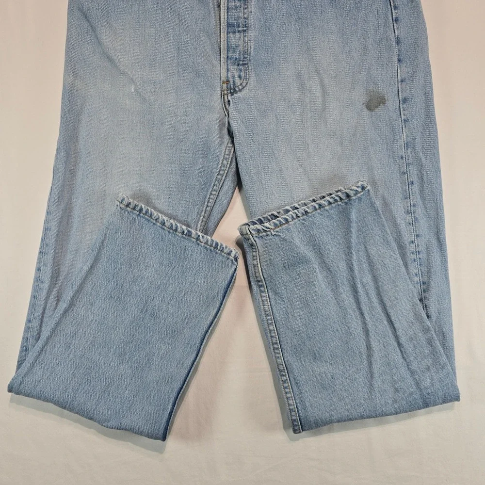 Vintage Levis 501 Jeans 36x32 Light Wash Button Fly Made in USA 1994 501-0149 - Picture 11 of 16